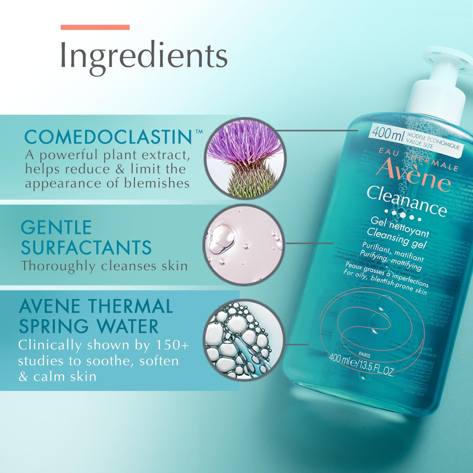 Avene Cleanance Cleansing Gel 400ml — view 4 of 6