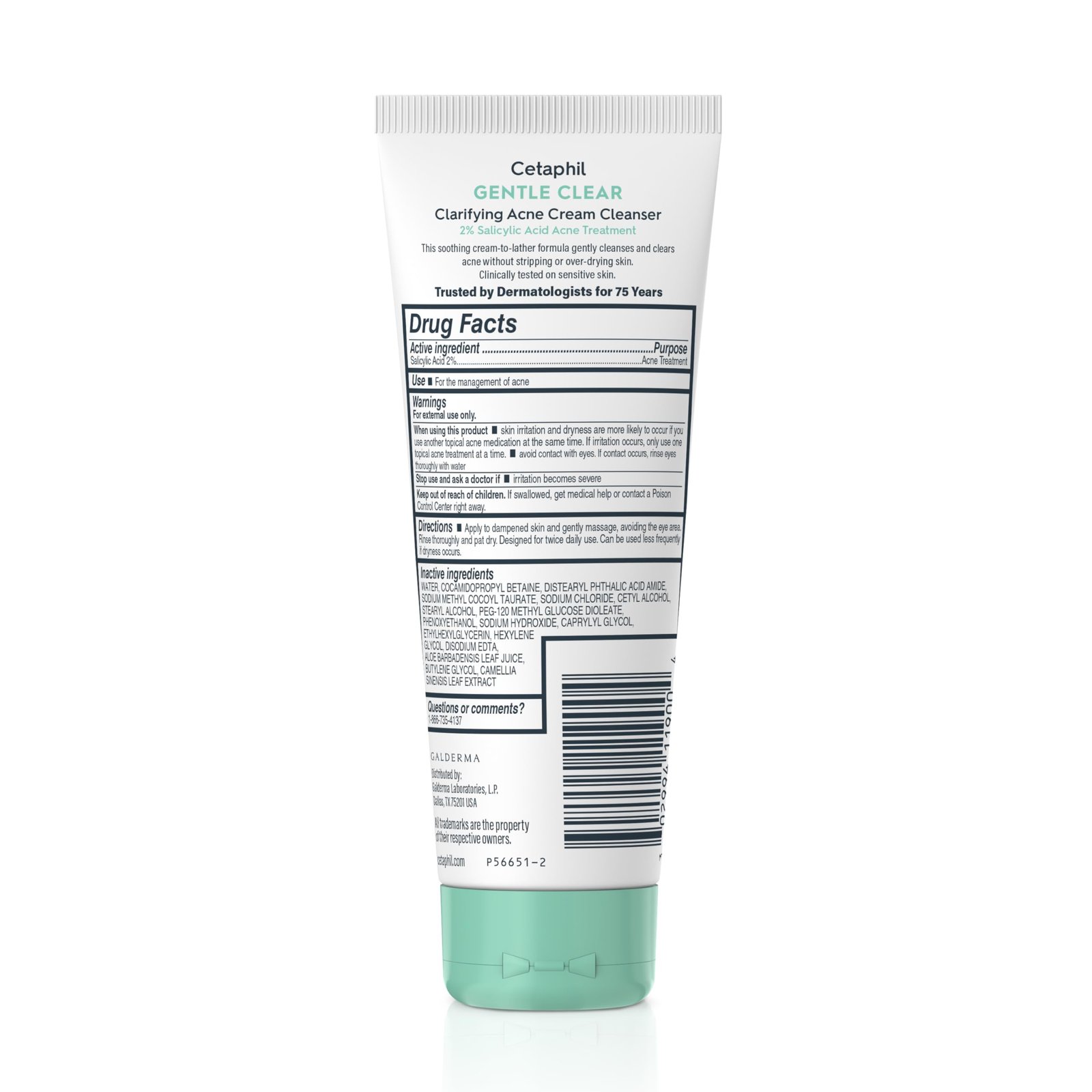Cetaphil Gentle Clear Clarifying Acne Cream Cleanser 124ml — view 2 of 4