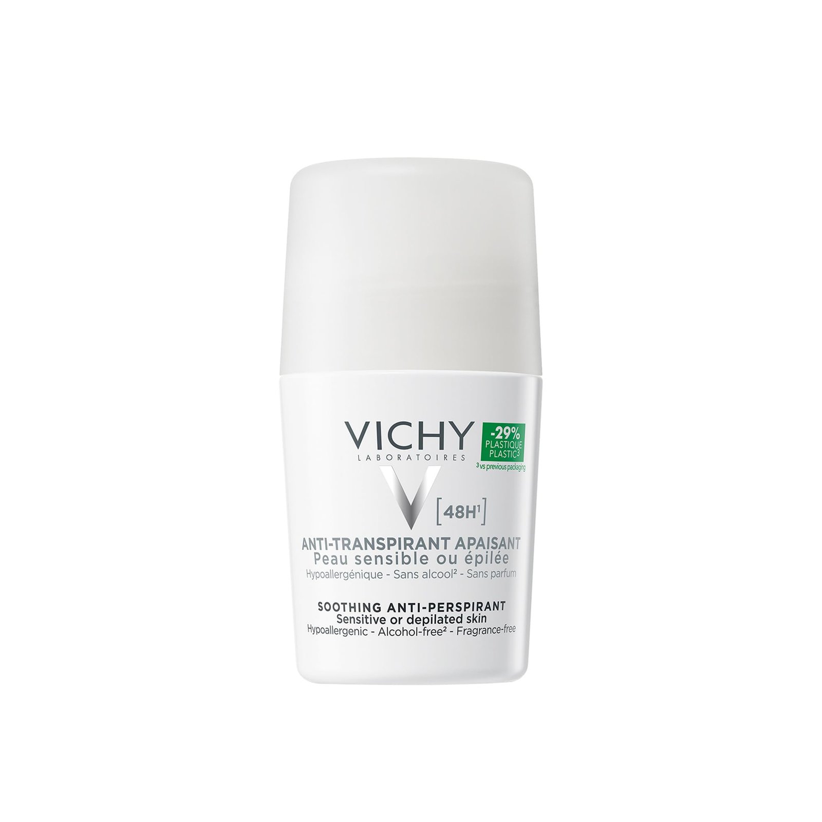 Vichy 48H Soothing Anti-Perspirant Roll-On for Sensitive Skin 50ml